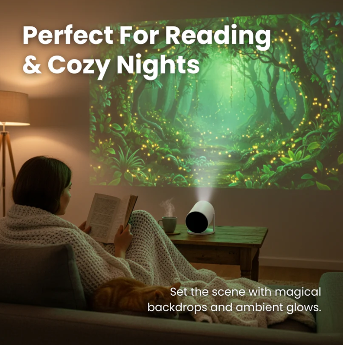 Portable Cinematic Home Theater Projector™